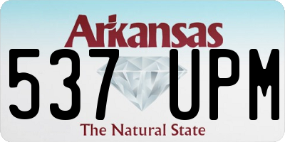 AR license plate 537UPM
