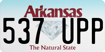AR license plate 537UPP