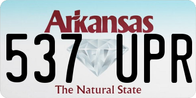 AR license plate 537UPR