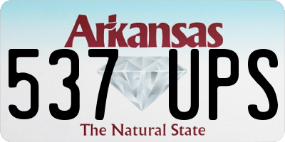 AR license plate 537UPS