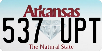 AR license plate 537UPT