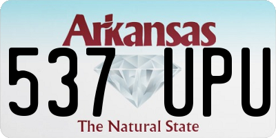 AR license plate 537UPU