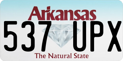 AR license plate 537UPX