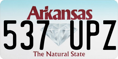 AR license plate 537UPZ