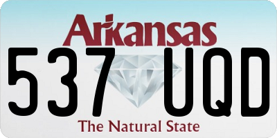 AR license plate 537UQD