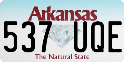 AR license plate 537UQE
