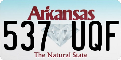 AR license plate 537UQF