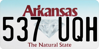 AR license plate 537UQH
