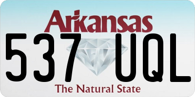 AR license plate 537UQL
