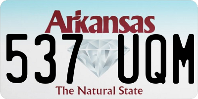 AR license plate 537UQM