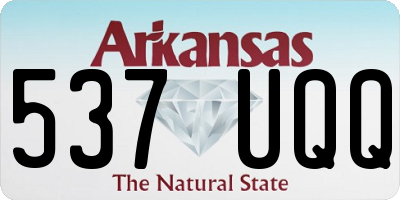 AR license plate 537UQQ