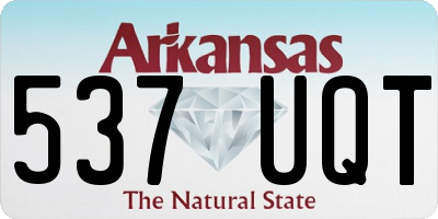 AR license plate 537UQT