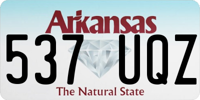 AR license plate 537UQZ