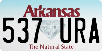 AR license plate 537URA