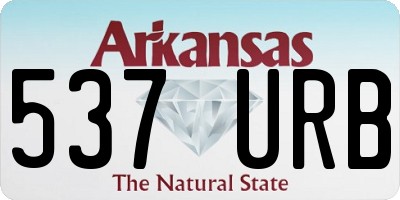 AR license plate 537URB