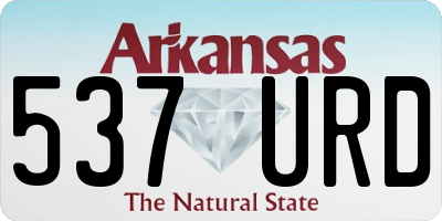AR license plate 537URD
