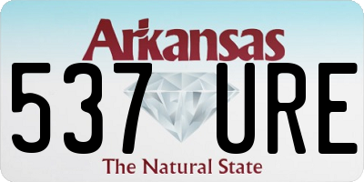 AR license plate 537URE