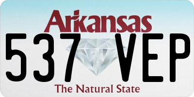 AR license plate 537VEP