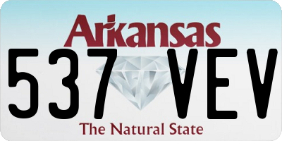 AR license plate 537VEV
