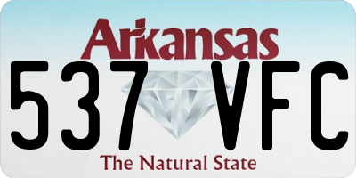 AR license plate 537VFC