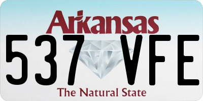 AR license plate 537VFE