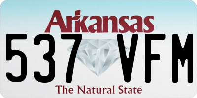 AR license plate 537VFM