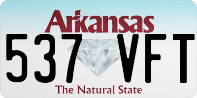 AR license plate 537VFT