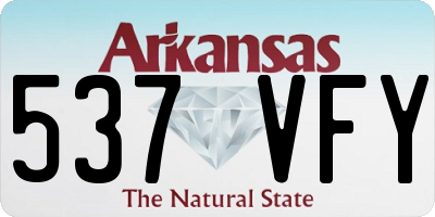 AR license plate 537VFY