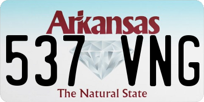AR license plate 537VNG