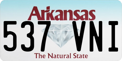 AR license plate 537VNI