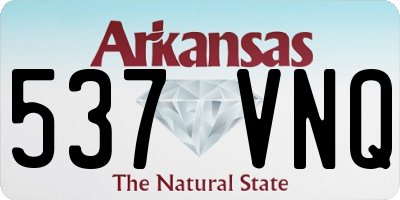 AR license plate 537VNQ