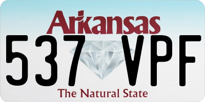 AR license plate 537VPF