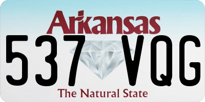 AR license plate 537VQG