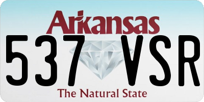 AR license plate 537VSR