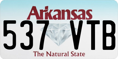 AR license plate 537VTB