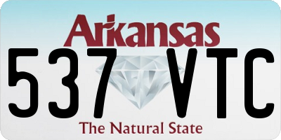 AR license plate 537VTC