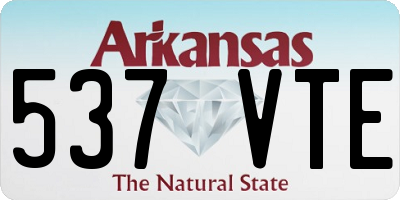 AR license plate 537VTE