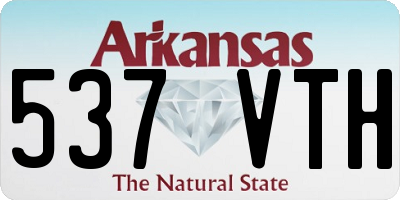 AR license plate 537VTH
