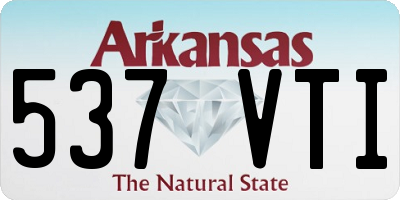 AR license plate 537VTI