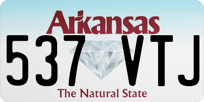 AR license plate 537VTJ