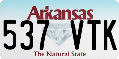 AR license plate 537VTK