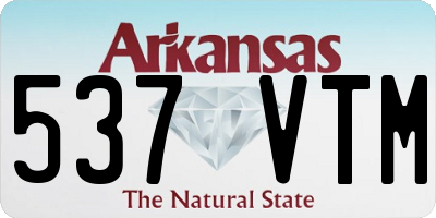 AR license plate 537VTM