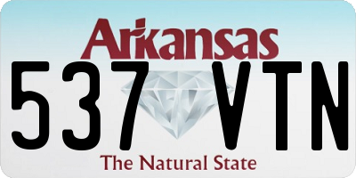 AR license plate 537VTN