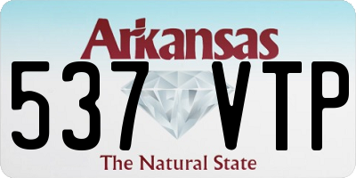 AR license plate 537VTP