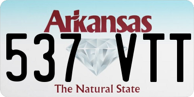AR license plate 537VTT