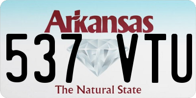 AR license plate 537VTU