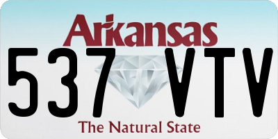 AR license plate 537VTV