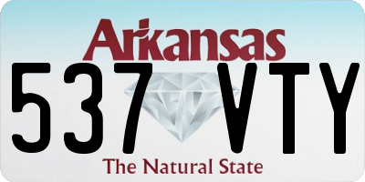 AR license plate 537VTY