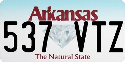 AR license plate 537VTZ