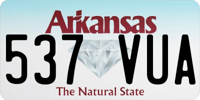 AR license plate 537VUA